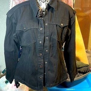 New w/tags culpos x inc ladies denim black jacket
